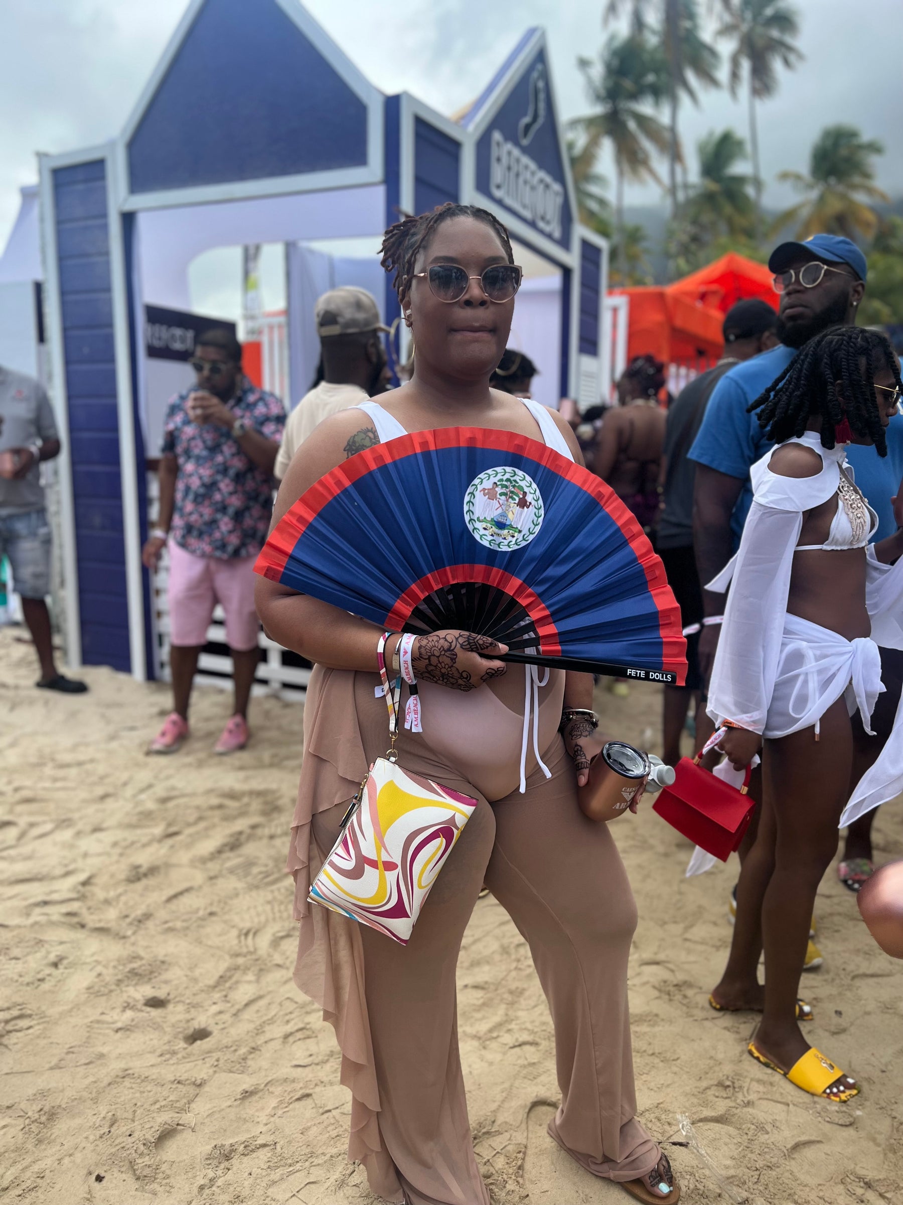 Belize Flag Fan